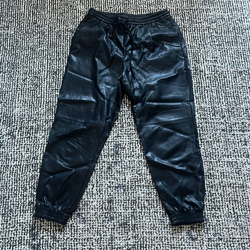 Zara Faux leather pants, excellent condition!!